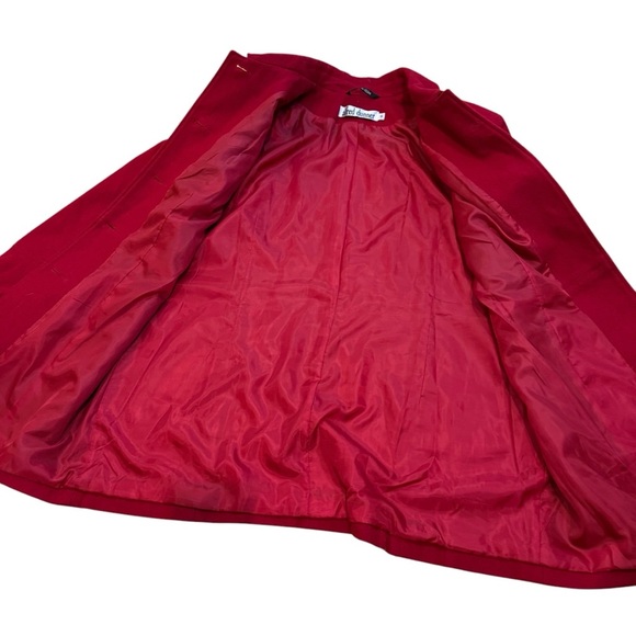 Alfred Dunner Red Wool Jacket Women’s 16 Button Front Classic Winter Coat Chic - Picture 11 of 14